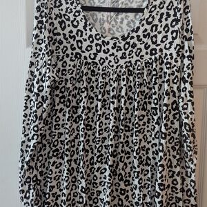 Leopard Print Women's Top
